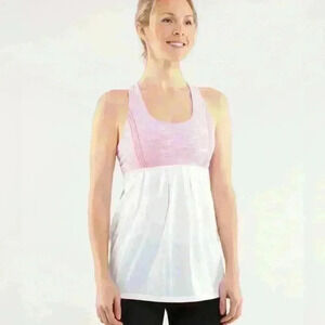 Lululemon Power Dance Tank size 6 
White / Wee Are From Space White April Multi